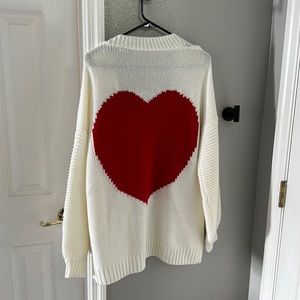 Heart knit cardigan